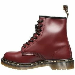 Dr. Martens Cherry Red Smooth for Bottines / Boots Couleur Cerise -Dr. Martens Soldes Magasin 10801011 500 C