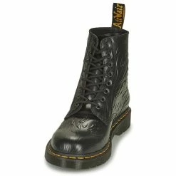 Dr. Martens 1460 FLAMES for Bottines / Boots Couleur Noir -Dr. Martens Soldes Magasin 19905479 500 C