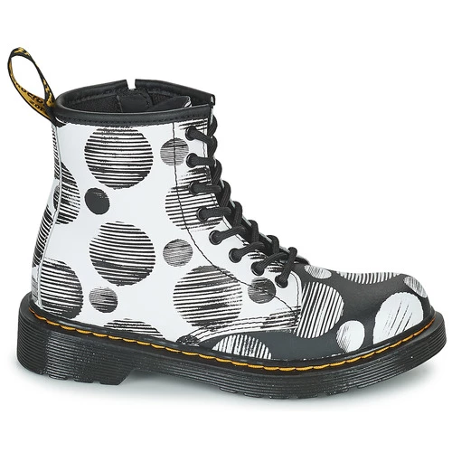 Dr. Martens 1460 J for Bottines / Boots Couleur Blanc / Gris 2 Dr. Martens 1460 J for Bottines / Boots Couleur Blanc / Gris – Image 2