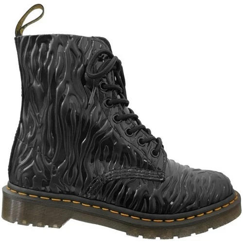 Dr. Martens 1460 pascal zebra gloss for Bottines / Boots Couleur Noir 2 Dr. Martens 1460 pascal zebra gloss for Bottines / Boots Couleur Noir – Image 2