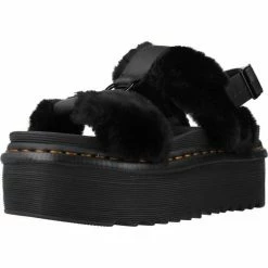 Dr. Martens FLUFFY HY for Sandales et Nu-pieds Couleur Noir