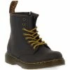 Dr. Martens 1460 Y DARK BROWN WILD LAMPER for Bottes Couleur Marron