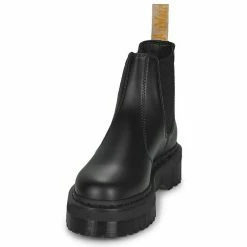 Dr. Martens VEGAN 2976 QUAD BLACK FELIX RUB OFF for Bottines / Boots Couleur Noir -Dr. Martens Soldes Magasin 21189680 500 C