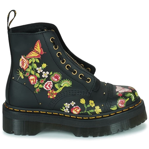 Dr. Martens SINCLAIR BLOOM BLOOM BLACK BACKHAND for Bottines / Boots Couleur Noir / Multicolore 2 Dr. Martens SINCLAIR BLOOM BLOOM BLACK BACKHAND for Bottines / Boots Couleur Noir / Multicolore – Image 2