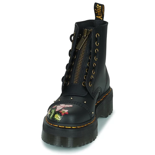 Dr. Martens SINCLAIR BLOOM BLOOM BLACK BACKHAND for Bottines / Boots Couleur Noir / Multicolore 3 Dr. Martens SINCLAIR BLOOM BLOOM BLACK BACKHAND for Bottines / Boots Couleur Noir / Multicolore – Image 3