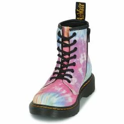 Dr. Martens 1460 J MULTI TIE DYE for Bottines / Boots Couleur Bleu / Rose -Dr. Martens Soldes Magasin 21189689 500 C