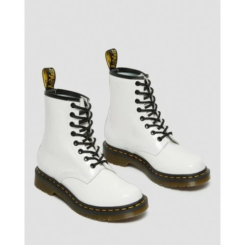 Dr. Martens 11821104 - 1460 W PATENT LAMPER-WHITE for Bottes Couleur Blanc 2 Dr. Martens 11821104 - 1460 W PATENT LAMPER-WHITE for Bottes Couleur Blanc – Image 2