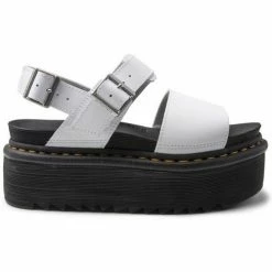 Dr. Martens Sandales Quad Zebrilus blanches for Sandales et Nu-pieds Couleur Blanc