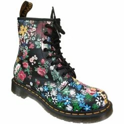 Dr. Martens 1460 pascal floral for Bottines / Boots Couleur Noir Multicouleur