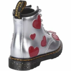 Dr. Martens Bottines fille - - Gris argent - 24 for Bottines / Boots Couleur GRIS -Dr. Martens Soldes Magasin 21803389 500 C