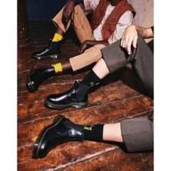 Dr. Martens 22227001 - 2976 YS BLACK SMOOTH-BLACK for Bottes Couleur Noir -Dr. Martens Soldes Magasin 22111421 500 C