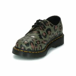 Dr. Martens 1461 SMOOTH DISTORTED LEOPARD for Bottines / Boots Couleur Kaki -Dr. Martens Soldes Magasin 22554983 500 C