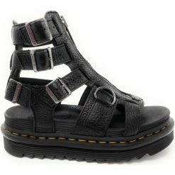 Dr. Martens Sandali Donna Dr Martens Olson 26561001 Milled Nappa Black for Sandales et Nu-pieds Couleur Noir