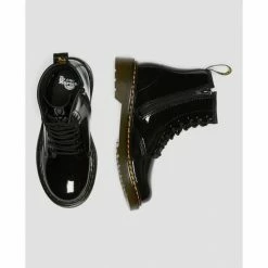 Dr. Martens 15382003 - 1460/JR PATENT-BLACK for Bottes Couleur Noir -Dr. Martens Soldes Magasin 23492007 500 C