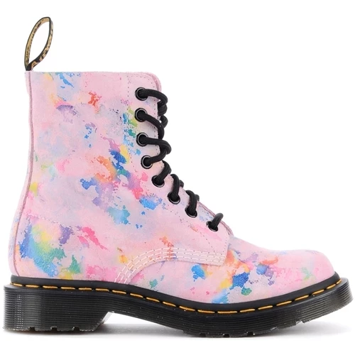 Dr. Martens Boots 1460 Pascal Rainbow en cuir rose for Bottes Couleur Rose 1 Dr. Martens Boots 1460 Pascal Rainbow en cuir rose for Bottes Couleur Rose