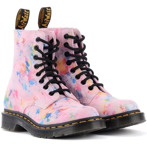 Dr. Martens Boots 1460 Pascal Rainbow en cuir rose for Bottes Couleur Rose 2 Dr. Martens Boots 1460 Pascal Rainbow en cuir rose for Bottes Couleur Rose – Image 2