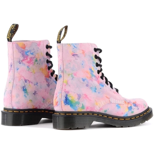 Dr. Martens Boots 1460 Pascal Rainbow en cuir rose for Bottes Couleur Rose 3 Dr. Martens Boots 1460 Pascal Rainbow en cuir rose for Bottes Couleur Rose – Image 3