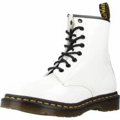 Dr. Martens PATENT LAMPER for Bottines / Boots Couleur Blanc