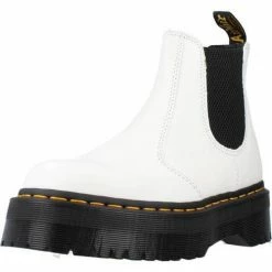 Dr. Martens QUAD SM0OTH for Bottines / Boots Couleur Blanc