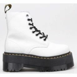 Dr. Martens 1460 Pascal Max Optical White Pisa for Bottes Couleur Blanc