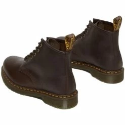 Dr. Martens 101 Boots Crazy Horse - Dark Brown for Bottes Couleur Marron -Dr. Martens Soldes Magasin 24300623 500 C