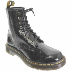 Dr. Martens 1460 distressed for Bottines / Boots Couleur Noir vernis